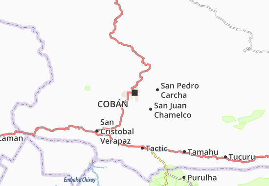 Kaart Plattegrond Cobán