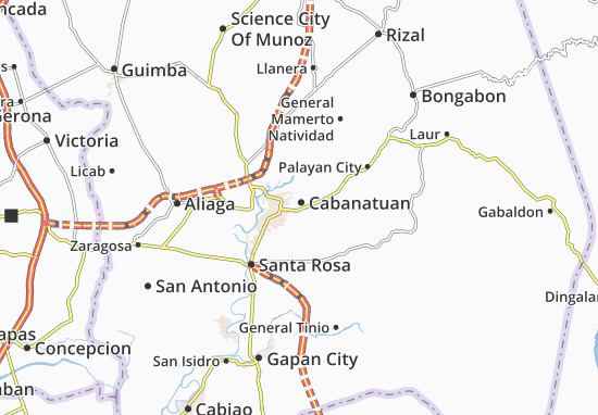 Kaart Plattegrond Cabanatuan