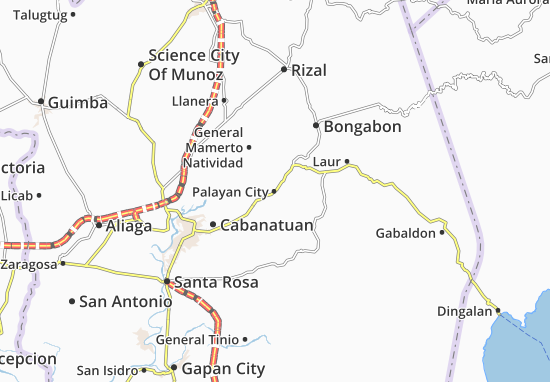 Palayan City Map
