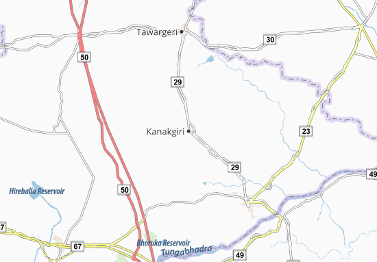 Mapa Kanakgiri