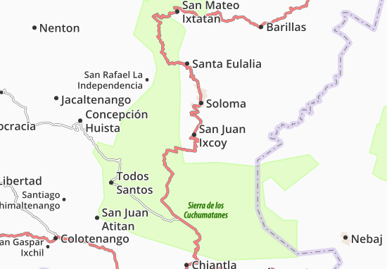 San Juan Ixcoy Map