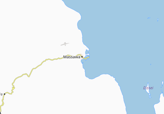 Kaart Plattegrond Massawa