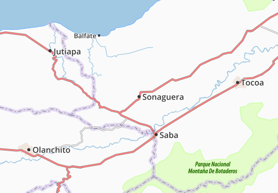 Karte Stadtplan Sonaguera