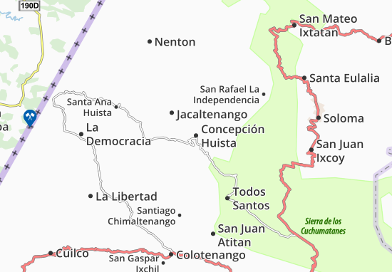 Kaart Plattegrond Concepción Huista