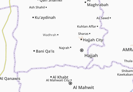 Karte Stadtplan Najrah