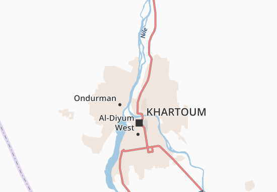 Karte Stadtplan Shambat