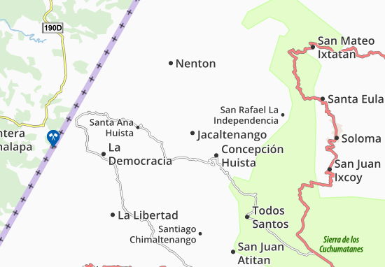 Karte Stadtplan Jacaltenango
