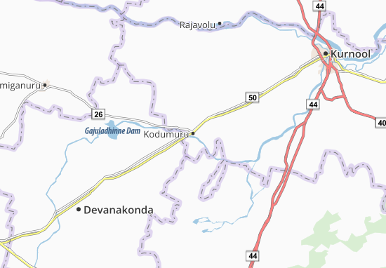 Kaart Plattegrond Kodumuru
