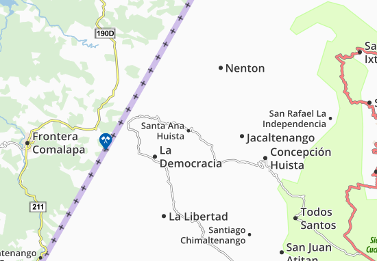 Mapa Santa Ana Huista
