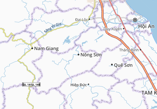 Karte Stadtplan Nông Sơn