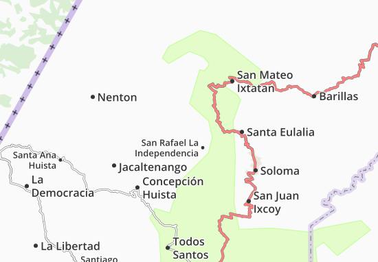 Kaart Plattegrond San Sebastian Coatan