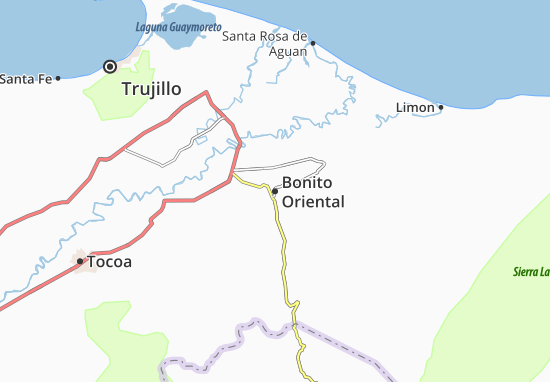 Kaart Plattegrond Bonito Oriental