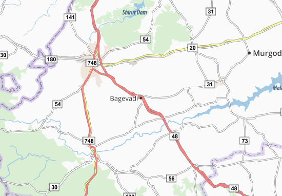 Karte Stadtplan Bagevadi