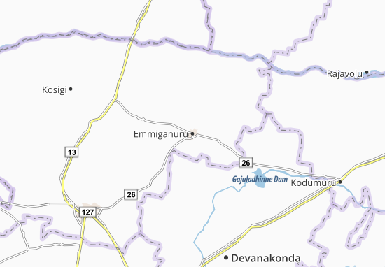 Emmiganuru Map