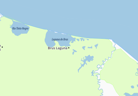 Brus Laguna Map