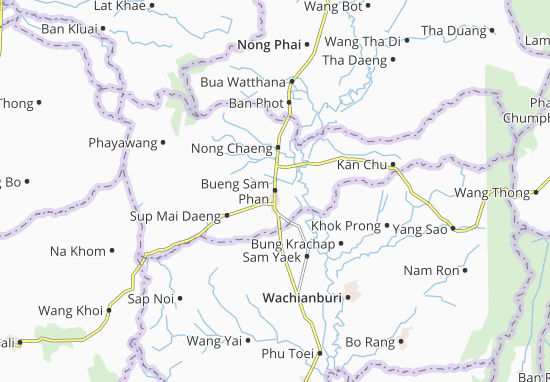 Karte Stadtplan Bueng Sam Phan