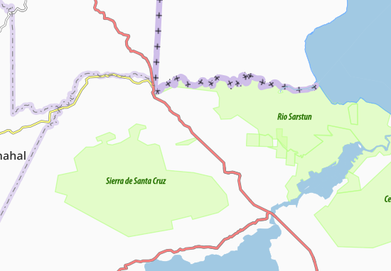 Benque Arriba Map