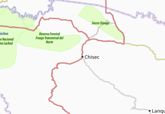 Kaart Plattegrond Chisec
