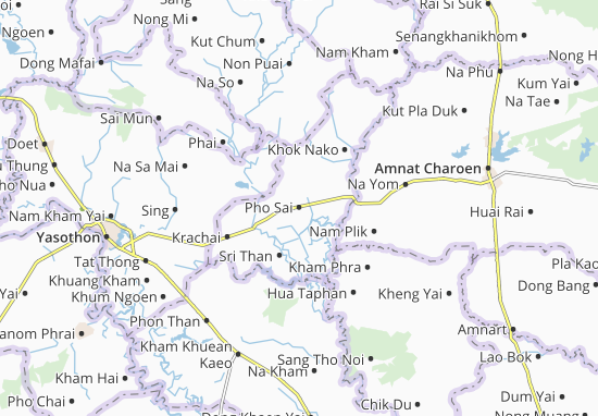 Karte Stadtplan Pho Sai