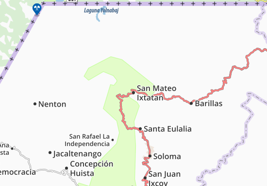Karte Stadtplan San Mateo Ixtatan