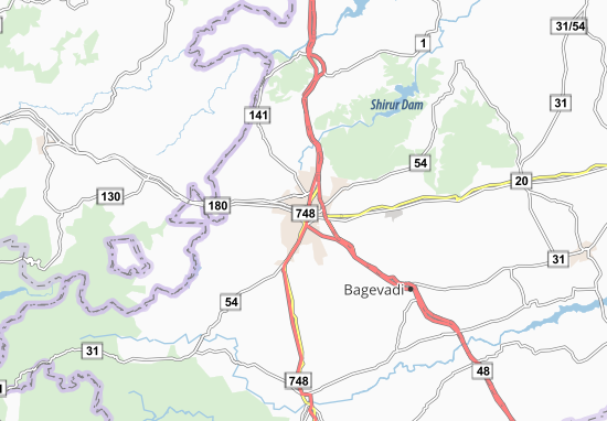 Karte Stadtplan Belgaum