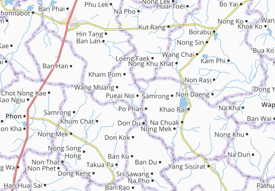 Karte Stadtplan Pueai Noi