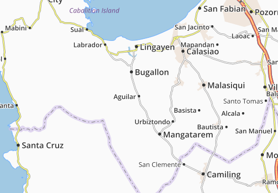Kaart Plattegrond Aguilar