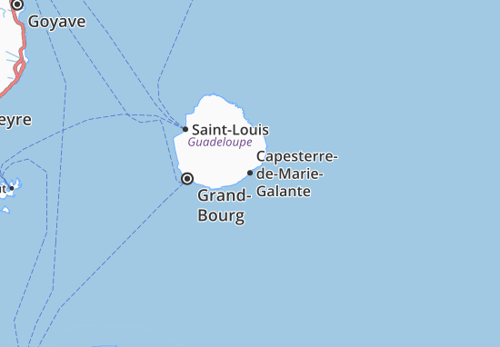 Mapa Capesterre-de-Marie-Galante