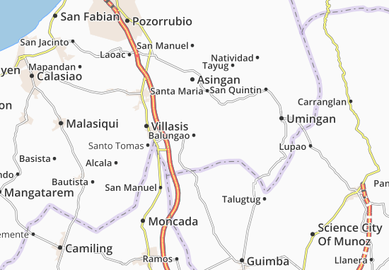 Karte Stadtplan Balungao