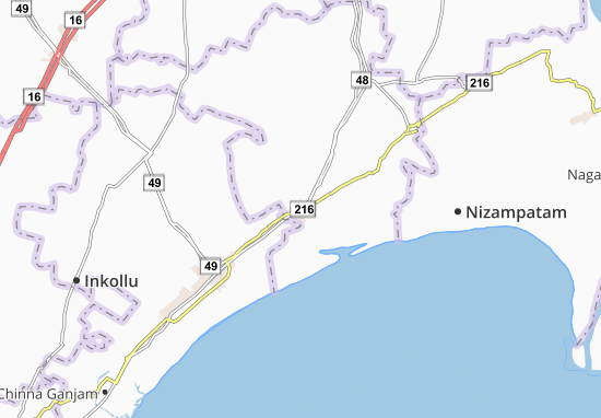 Karte Stadtplan Bapatla