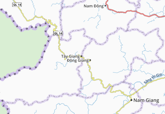 Mapa Tây Giang