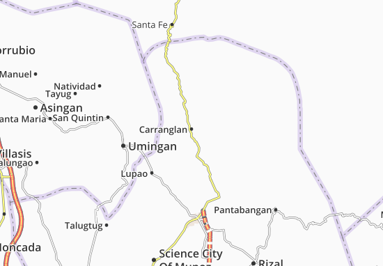 Mapa Carranglan