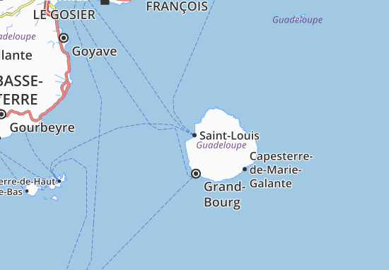 Mapa Saint-Louis