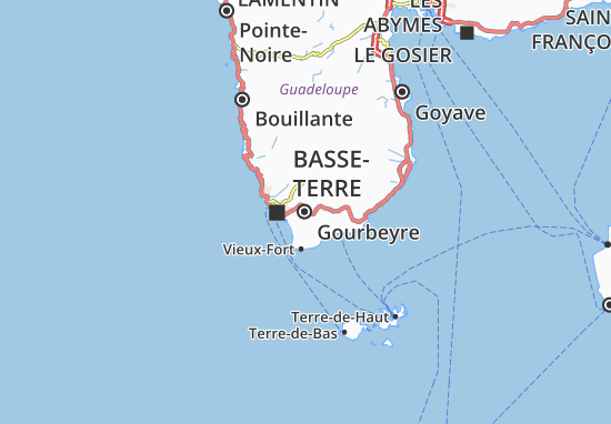 Mapa Gourbeyre