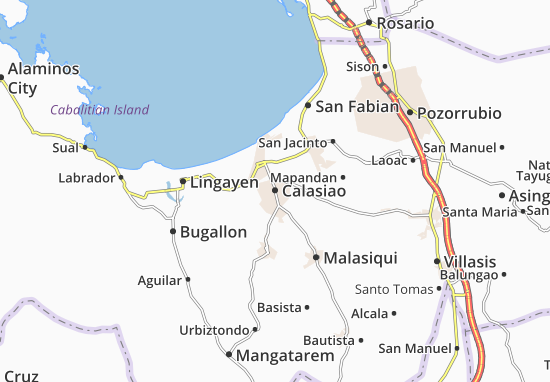 Kaart Plattegrond Calasiao