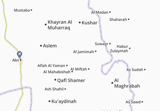 Kuhlan Ash Sharaf Map