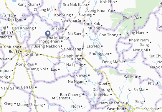 Karte Stadtplan Selaphum