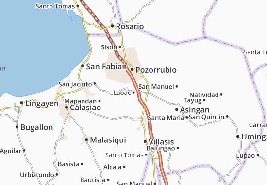 Karte Stadtplan Laoac