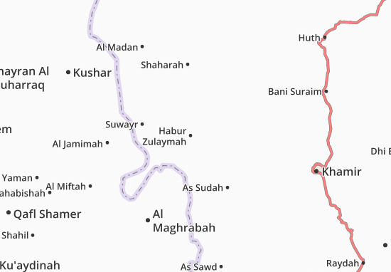 Karte Stadtplan Habur Zulaymah