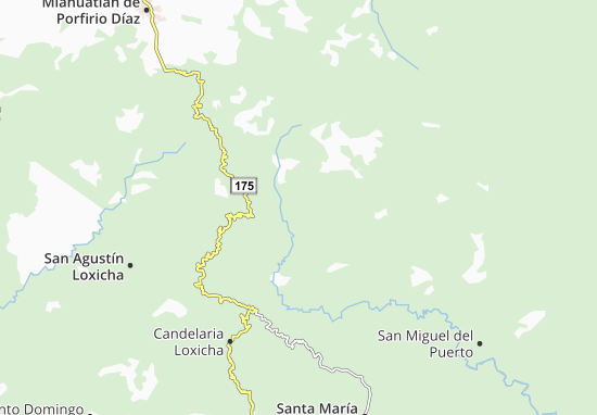 Karte Stadtplan San Marcial Ozolotepec