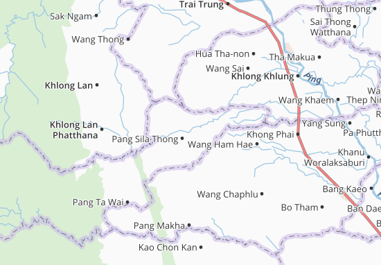 Kaart Plattegrond Pang Sila Thong