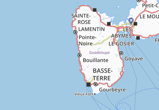 Karte Stadtplan Bouillante