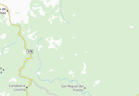 Kaart Plattegrond San Juan Ozolotepec