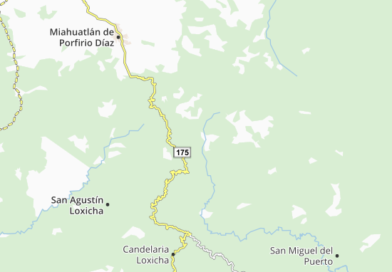 San Mateo Río Hondo Map