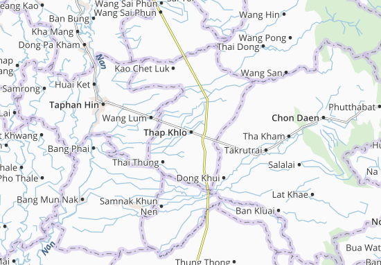Karte Stadtplan Thap Khlo