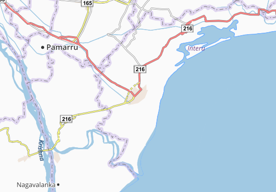 Kaart Plattegrond Machilipatnam