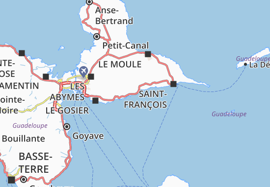 Karte Stadtplan Sainte-Anne