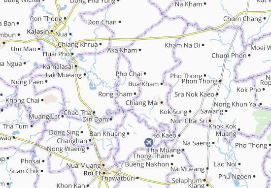 Karte Stadtplan Rong Kham