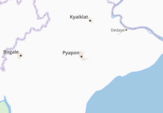 Kaart Plattegrond Pyapon