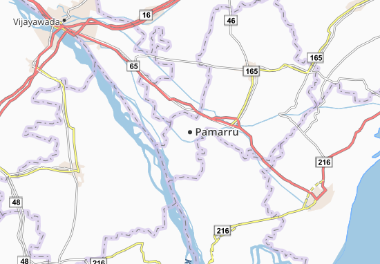 Karte Stadtplan Pamarru